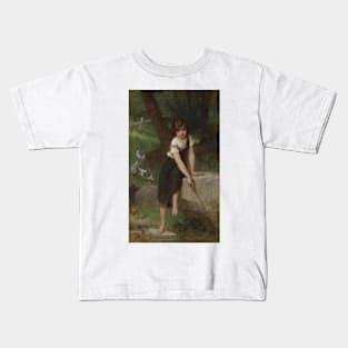 Goose Girl by Emile Munier Kids T-Shirt